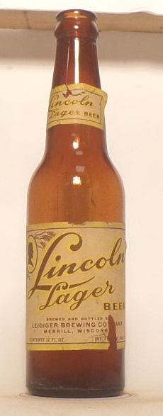 Lincoln Lager 12 Ounce Bottle