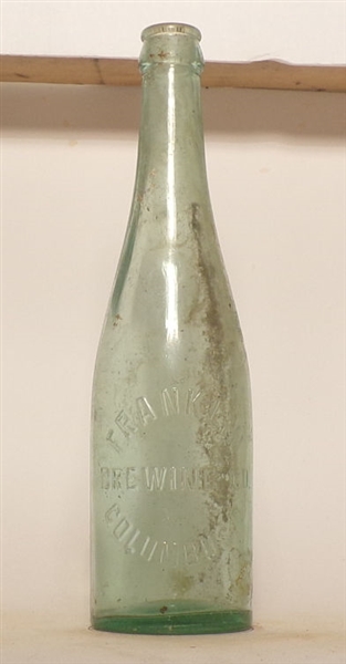 Franklin Brewing Co. Embossed Bottle, Columbus, OH