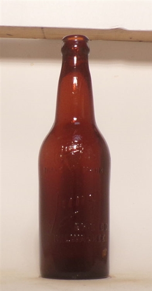 Jung Brewing CO. Embossed Bottle, Milwaukee, WI