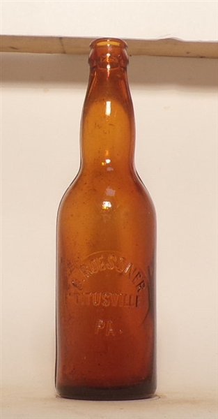 Roessner Brewing Co. Embossed Bottle,Titusville, PA