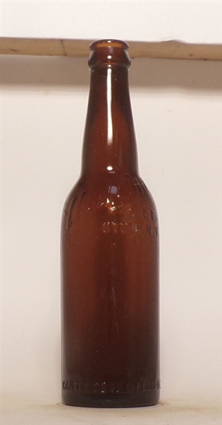 West End Brewing Co. Embossed Bottle, Utica, NY