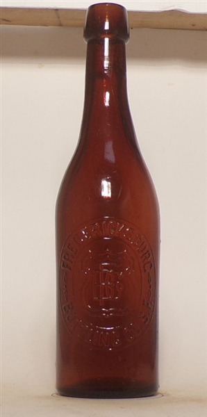 Fredericksburg Bottling Co. Embossed Blob Top Bottle, San Francisco, CA