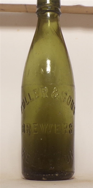 Fuller & Sons Embossed Blob Top Bottle, Kelvedon