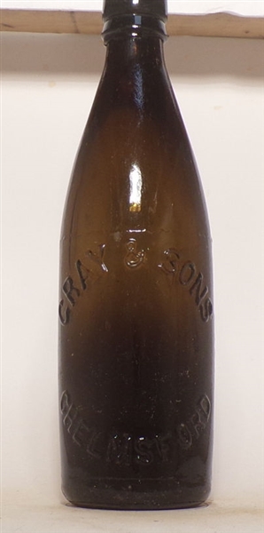 Gray & Sons Embossed Blob Top Bottle, Chemlsford