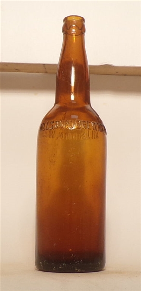 Hillsboro Brewing Co. Embossed Quart Bottle, Hillsboro, WI