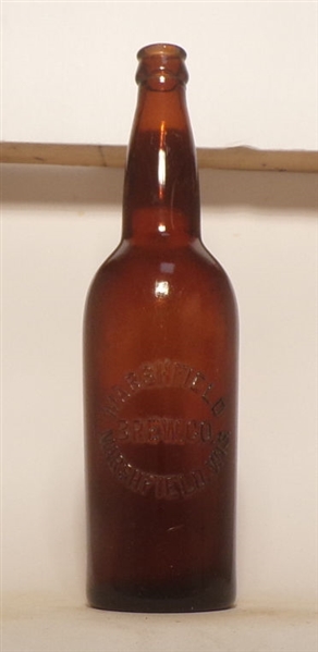 Marshfield Brewing Co. Embossed Quart Bottle, Marshfield, WI