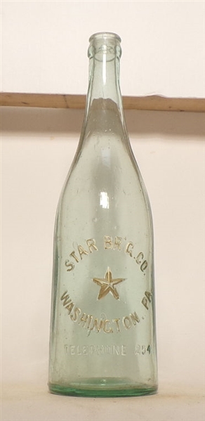 Star Brewing Co. Embossed Quart Bottle, Washington, PA