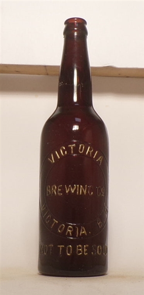 Victoria Brewing Co. Embossed Quart Bottle, Victoria, B.C.