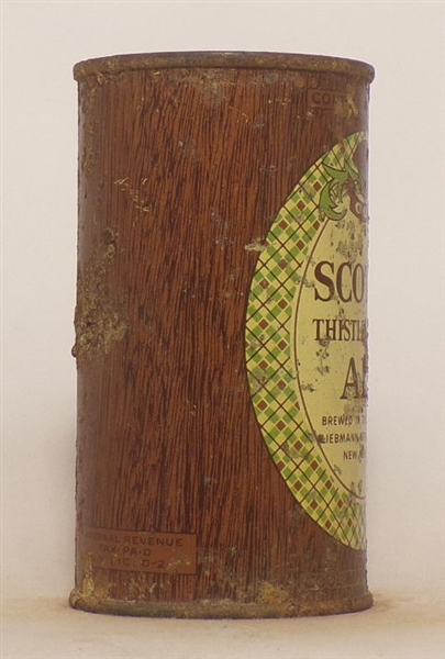 Scotch Thistle Brand Ale Flat Top