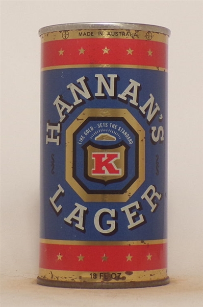 Hannan's Lager Tab Top, Australia