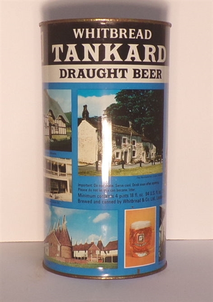 Whitbread Tankard 5 Pint Flat Top, England