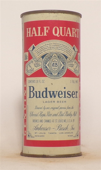 Budweiser 16 Ounce Flat Top