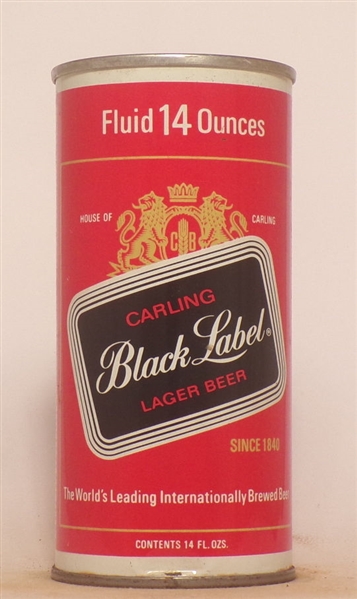 Carling Black Label 14 Ounce Tab #1