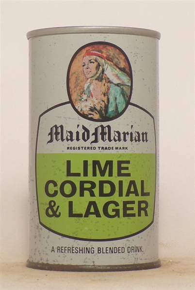 Maid Marian Lime Cordial & Lager Tab (England)