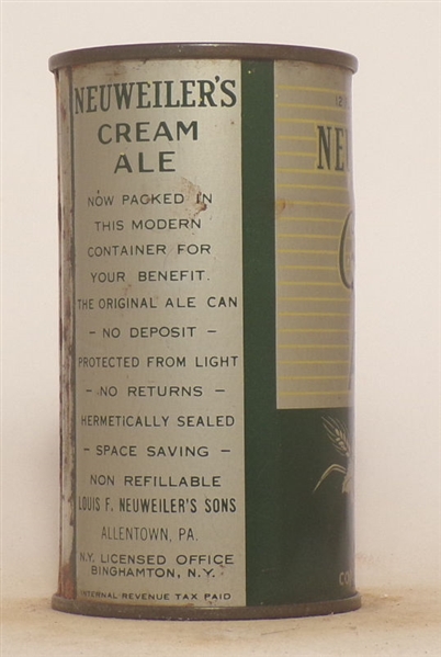 Neuweiler's Cream Ale OI Flat Top