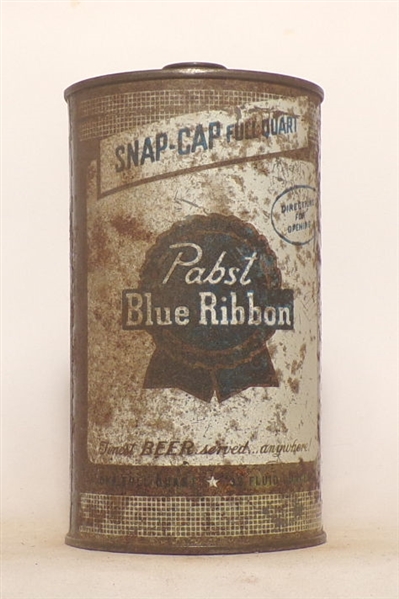 Pabst Blue Ribbon Quart Cone Top