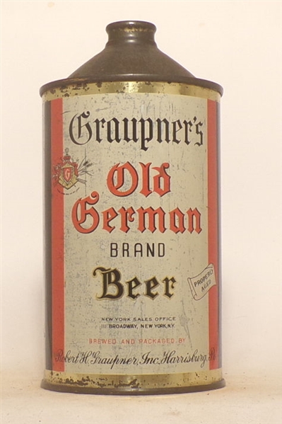 NICE! Graupner's Old German Quart Cone Top