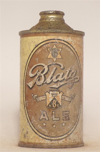 Blatz Ale low profile cone top #2