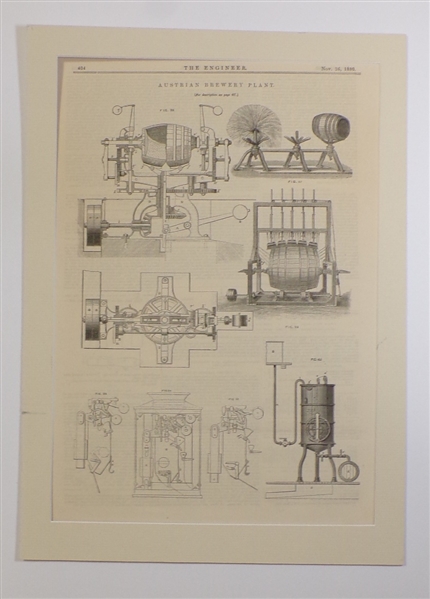 Austrian Brewery Print, 1880 (12 x 16 3/4)