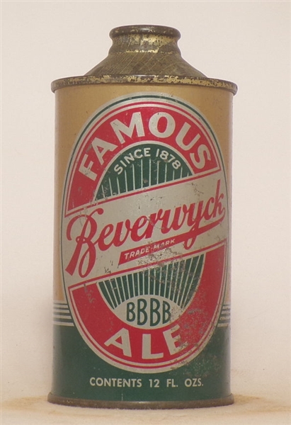 Beverwyck Ale low profile Cone Top #4