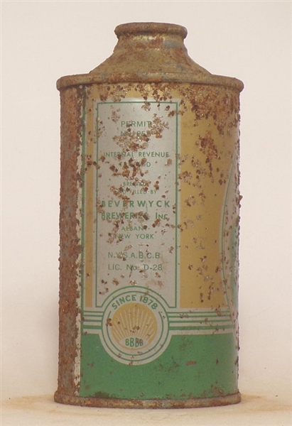 Beverwyck Ale low profile Cone Top #5