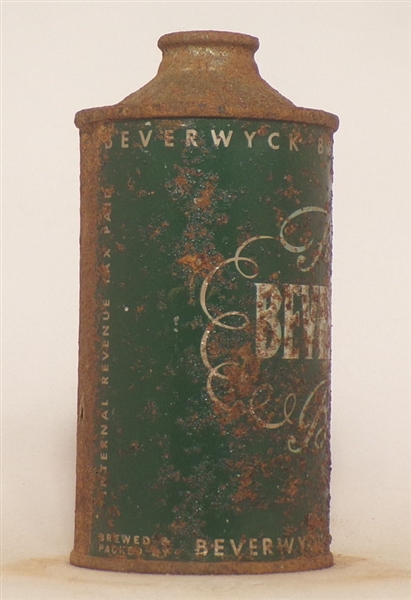 Beverwyck Ale low profile Cone Top #7