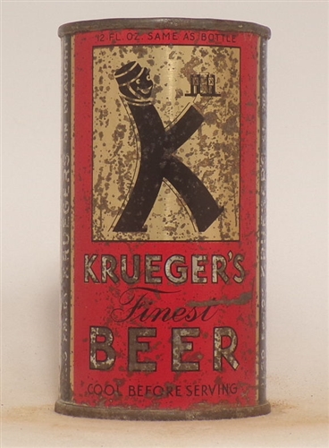 Krueger Beer Opening Instructional Flat Top