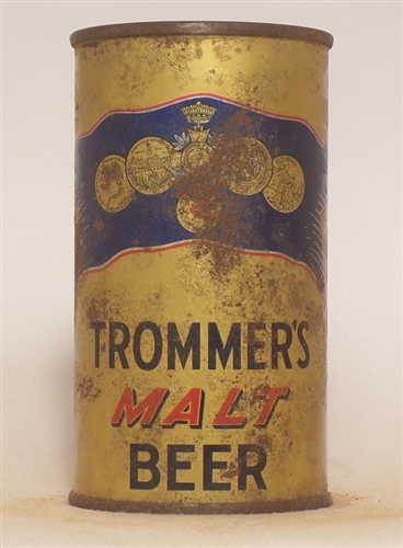 Trommers Malt Beer Opening Instructional Flat Top #1