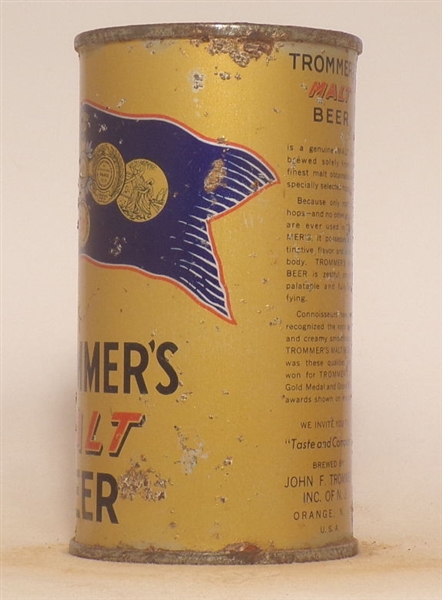 Trommer's Malt Beer Opening Instructional Flat Top #2