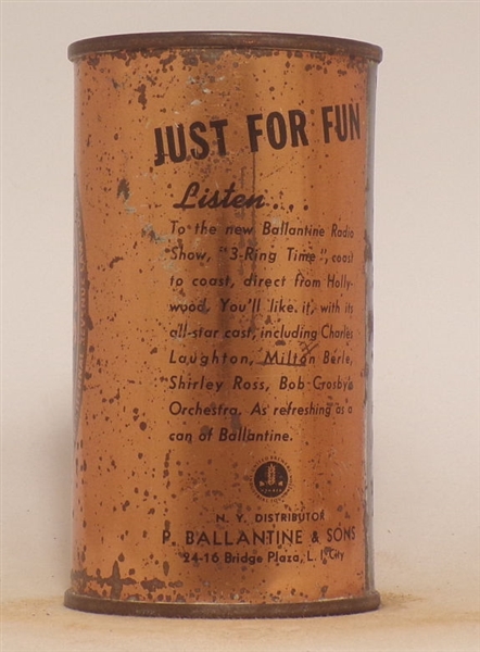 Ballantine Beer Flat Top #3