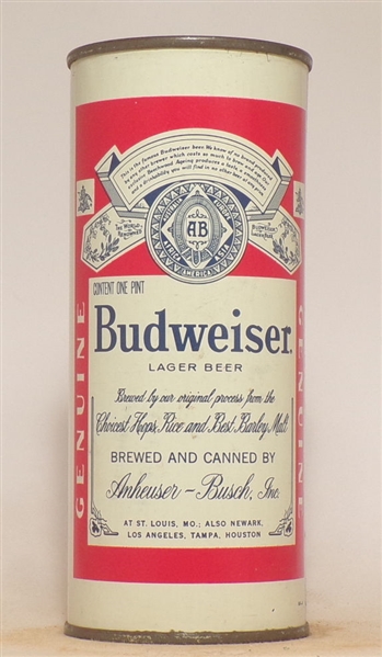 Budweiser 16 Ounce Flat Top