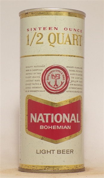 National Bohemian 16 Ounce Tab Top