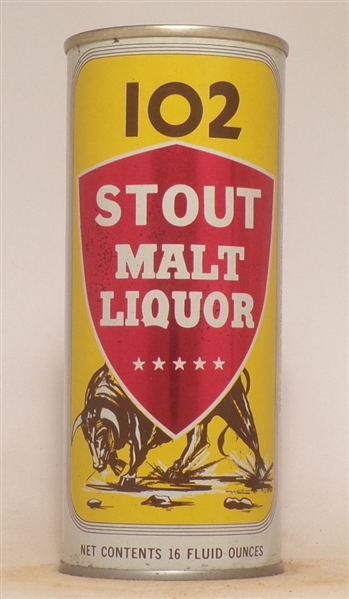 102 Stout Malt Liquor 16 Ounce Tab Top