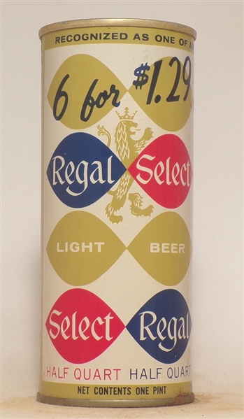 Regal Select 16 Ounce Tab Top