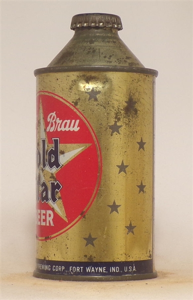 Hoff Brau Gold Star Cone Top