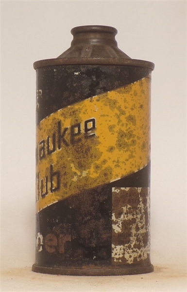 Milwaukee Club Inverted Rib Flat Bottom Cone Top