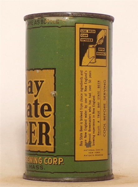 ULTRA RARE Bay State BEER Opening Instructional Flat Top #2