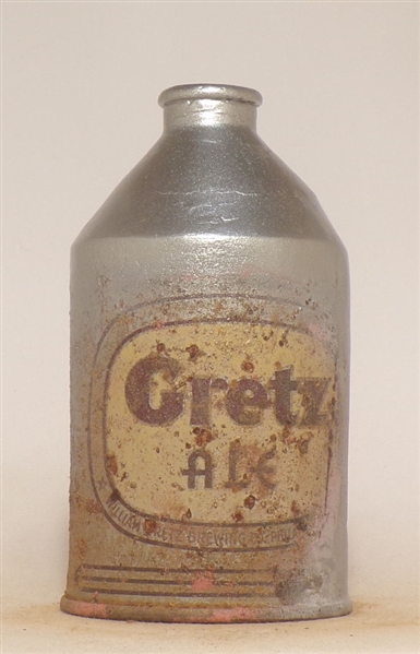 Gretz Ale Crowntainer (repair and paint touchup)