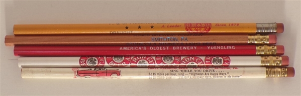 5 Pencils from Pennsylvania Breweries