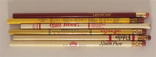 6 Pencils from New York Breweries