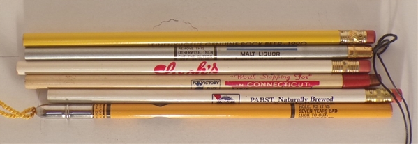 6 Assorted Brewery Pencils