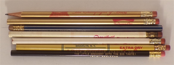 7 Assorted Brewery Pencils