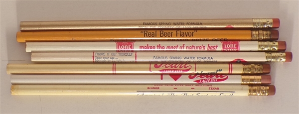 7 Brewery Pencils from Texas