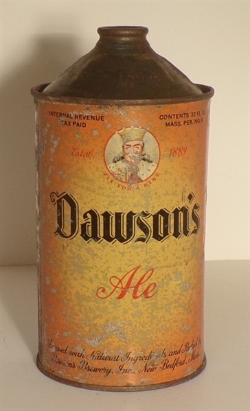 Dawson's Ale Quart Cone Top