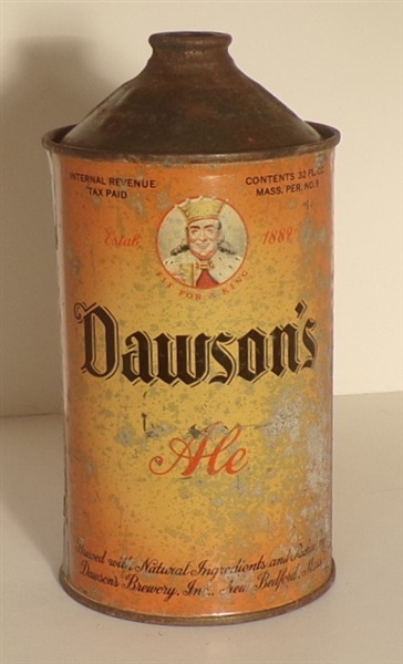 Dawson's Ale Quart Cone Top