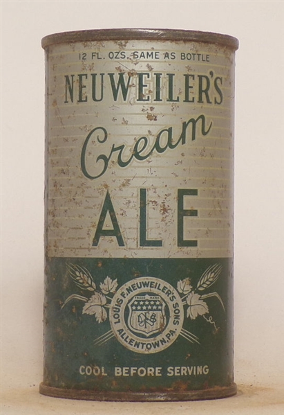 Neuweiler's Cream Ale Opening Instructional Flat Top #2