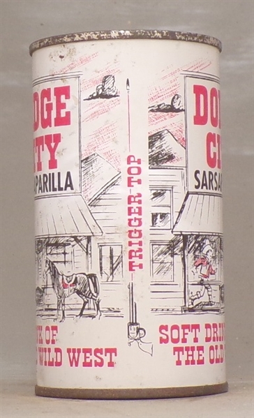 Dodge City Sarsaparilla Soda Insert Tab, Lorain, OH