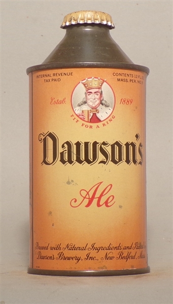 Dawson's Ale Cone Top with matching crown!