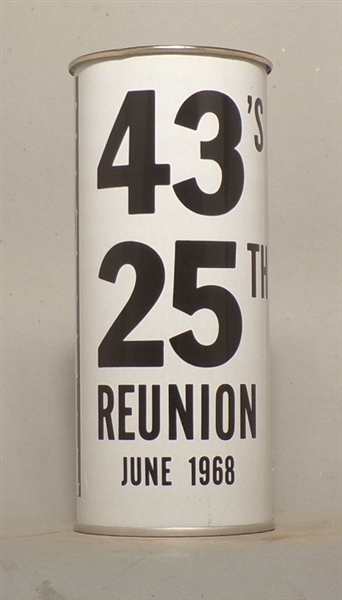 Carling Class of 43, 25h Reunion, 1968 16 Ounce Drinking Vessel