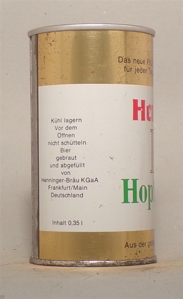 Henninger Pils Hopfperle Tab Top from Germany